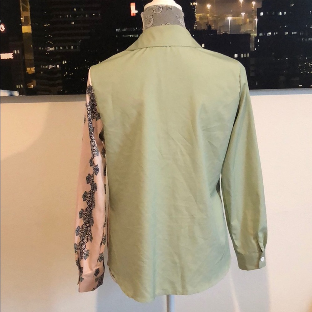 Color blocked button up - Picture 2 of 3